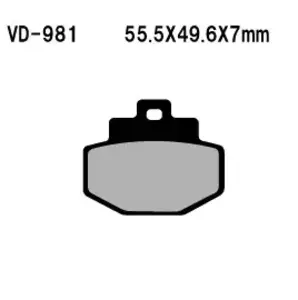 Pastiglie freno Vesrah VD-981 (FA321) - VD-981
