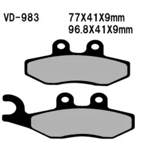 Zavorne ploščice Vesrah VD-983 - VD-983