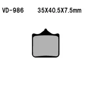Спирачни накладки Vesrah VD-986 - VD-986