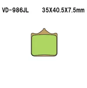 Klocki hamulcowe Vesrah VD-986JL (4 szt.) - VD-986JL
