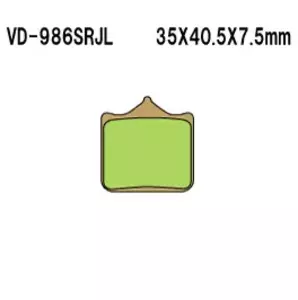Pastilhas de travão Vesrah VD-986SRJL (2 unid.) - VD-986SRJL