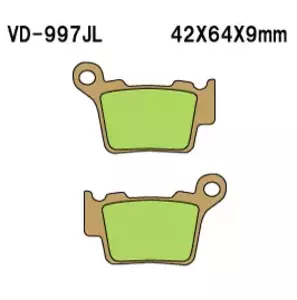 Brzdové destičky Vesrah VD-997JL (zadní) - VD-997JL