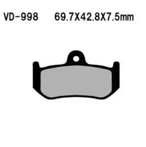 Спирачни накладки Vesrah VD-998 - VD-998