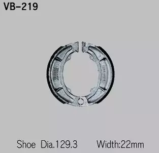 Sapatos de travão Vesrah VB-219 - VB-219