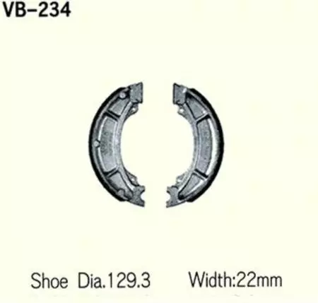 Sapatos de travão Vesrah VB-234 - VB-234