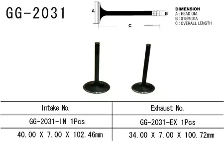 Vesrah sesalni ventil GG-2031-IN-3