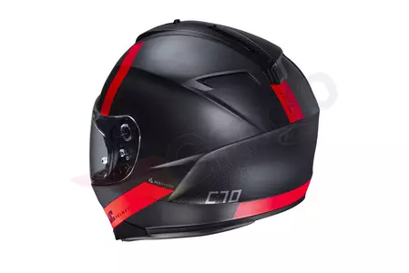 HJC C70 EURA BLACK/RED L motociklistička kaciga koja pokriva cijelo lice-3