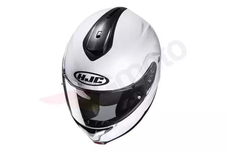 HJC C91 PEARL WHITE L capacete de maxilar para motociclos-2
