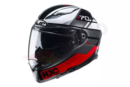 HJC F70 TINO negru/alb/roșu cască de motocicletă integrală HJC F70 TINO BLACK/WHITE/RED L