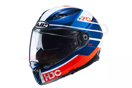 HJC F70 TINO BLUE/WHITE/RED integralus motociklininko šalmas M-1