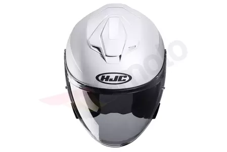 HJC I30 SEMI FLAT PEARL WHITE capacete aberto de motociclista L-4