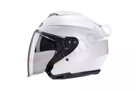 HJC I30 SEMI FLAT PEARL WHITE capacete aberto de motociclista L-5