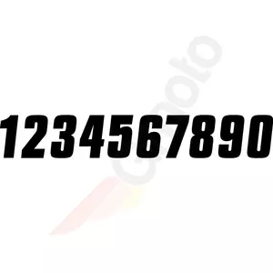 Numero 4 Tehtaan Effex-tarrat musta 10 cm - 08-90004