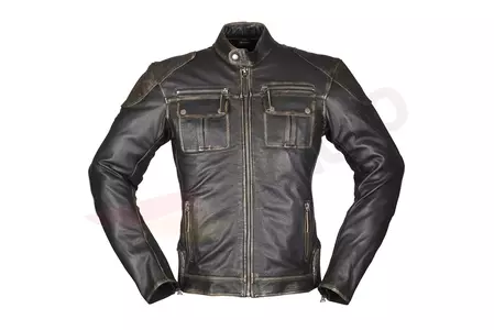 Modeka Carlson jachetă de motocicletă din piele neagră 4XL-1