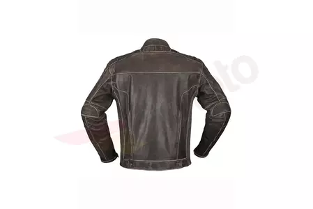 Modeka Vincent Състарено кафяво кожено яке за мотоциклет XXL-2