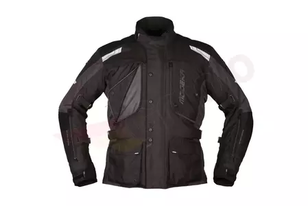 Modeka Aeris II giacca da moto in tessuto nero-grigio scuro 10XL-1