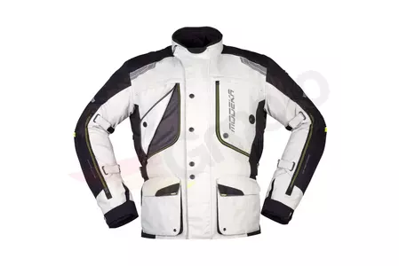 "Modeka Aeris II" tekstilinė motociklininko striukė pelenų juodos spalvos XXL-1