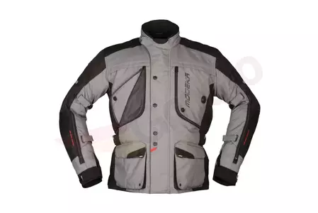 Modeka Aeris II grigio-nero giacca da moto in tessuto 5XL-1