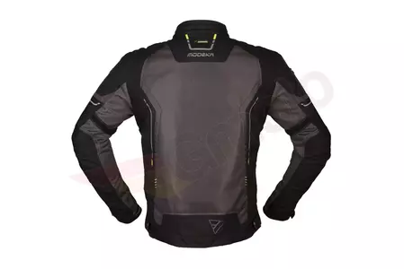 Modeka Khao Air chaqueta moto textil gris-negro L-2