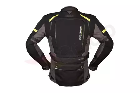 Modeka Talismen textil motoros dzseki fekete-sötétszürke-neon M-2