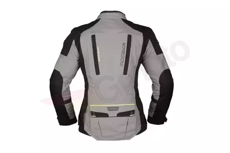 Casaco de motociclismo Modeka Viper LT Lady em tecido cinzento-preto 38-2
