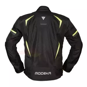 Casaco de motociclismo Modeka Yannik Air em tecido preto-neon 3XL-2