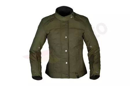 Thiago Dámská textilní bunda na motorku olivově zelená 38-1