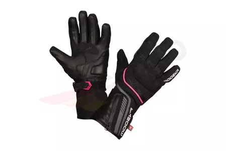 Rękawice motocyklowe Modeka Makari Lady czarno-różowe DS-1