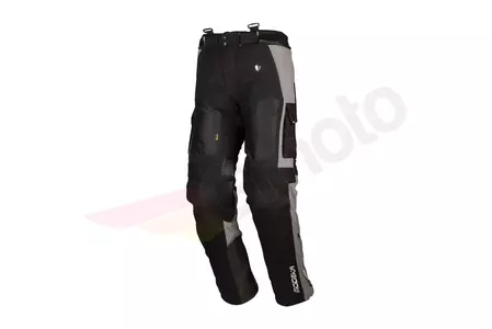 Modeka AFT AIR calças de motociclismo em tecido cinzento/preto 4XL-1
