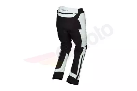Calças Modeka Khao Air em tecido para motociclismo preto e cinzento 4XL-2