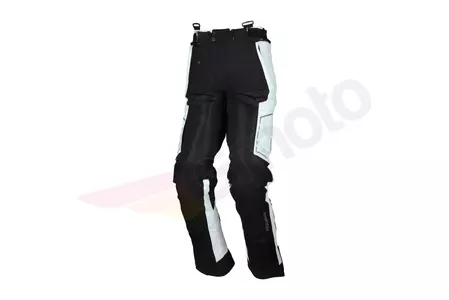 Pantaloni da moto Modeka Khao Air in tessuto nero e cenere LXXL-1