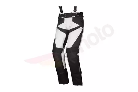 Modeka Lonic, pantaloni de motocicletă din material textil, negru cenușiu K3XL-1