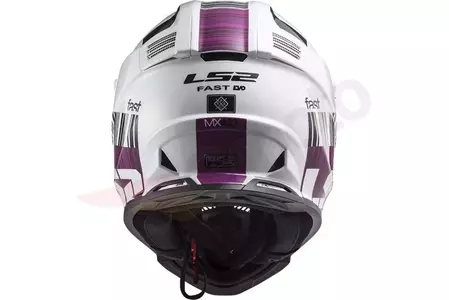 LS2 MX437 FAST EVO XCODE WHITE VIOLET L enduro motocyklová helma-4