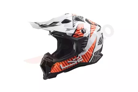 LS2 MX700 capacete para motas de enduro SUBVERTER EVO ASTRO BRANCO LARANJA M - AK4070024024