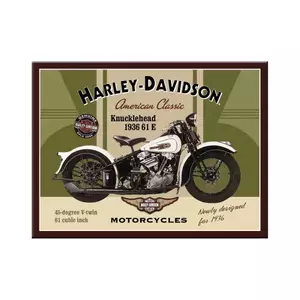 Koelkastmagneet 6x8cm voor Harley-Davidson Knucklehead-1