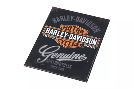 6x8 cm køleskabsmagnet til Harley-Davidson Genuine Log-2