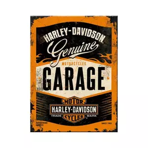 Kylskåpsmagnet 6x8cm för Harley-Davidson Garage - 14332