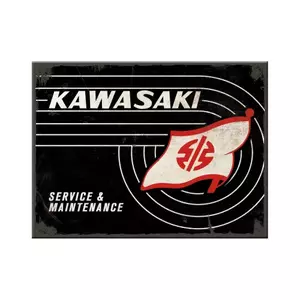 Ledusskapja magnēts 6x8cm Kawasaki tvertnes logotips-1