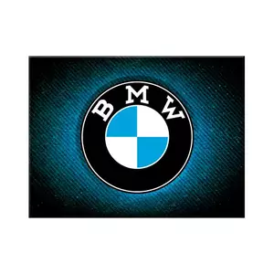 Imán nevera 6x8cm Logo BMW Azul Brillo - 14385