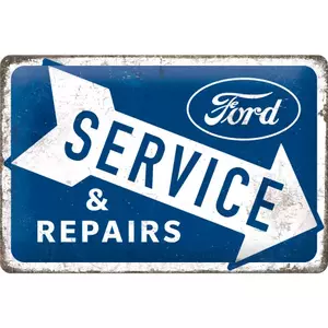 Blechposter 20x30cm Ford Service & Reparatur-1