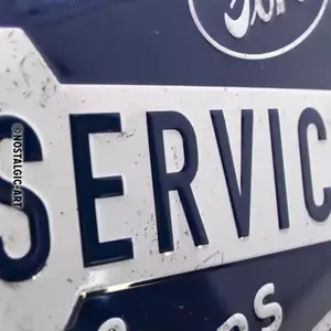 Τενεκεδένια αφίσα 20x30cm Ford Service & Repair-2