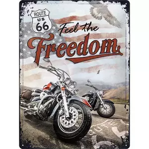 Plechový plagát 30x40cm Route 66 Freedom-1