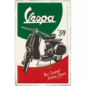 Τενεκεδένια αφίσα 40x60cm Vespa The Italian Classic-1