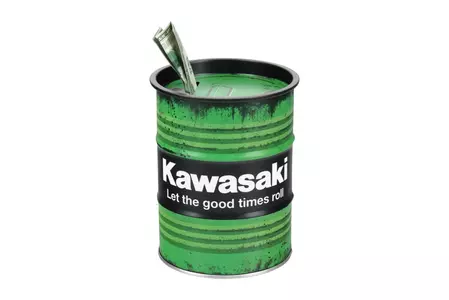 Skarbonka beczka Kawasaki logo