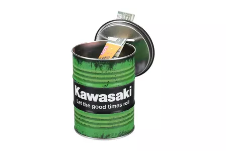 Kottikärryn rahakirstu Kawasakin logo-2
