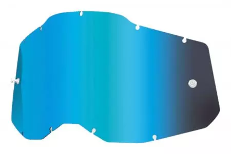 Oculaire de masque 100% Procent Racecraft 2 Accuri 2 Strata 2 couleur bleu miroir
