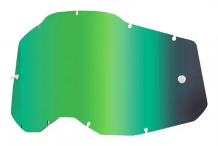 Oculaire de masque 100% Procent Racecraft 2 Accuri 2 Strata 2 couleur vert miroir