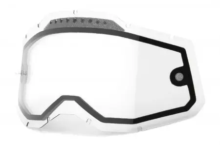 Oculaire de masque 100% Procent Racecraft 2 Accuri 2 Strata 2 double ventilation transparent