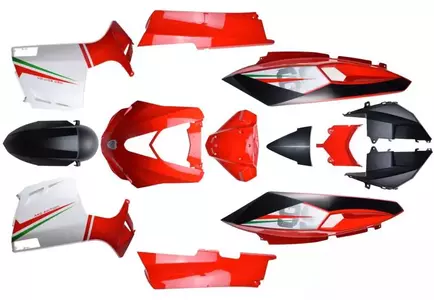 Kunststof kit carrosserie rood Longjia LJ50 - 338229