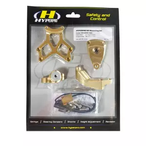 Kit de instalación del amortiguador de dirección Hyperpro oro - MK-HD12-S002